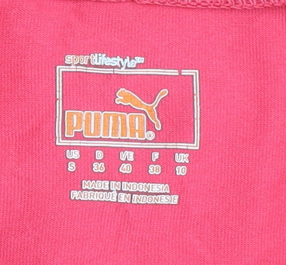 Puma Women's Red V-Neck T-Shirt, Size 10