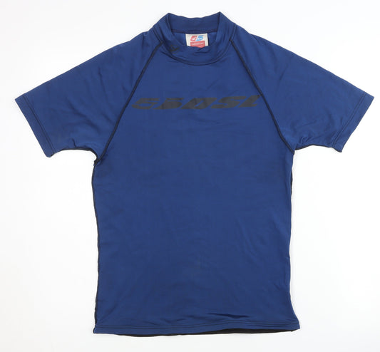 Additional front view of 5DSL Blue Men's Rash Guard - M, Surfing Essential