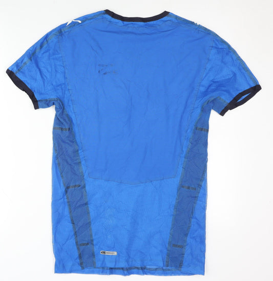 Back view of Puma Men's Blue TSG Hoffenheim Football Shirt - Small