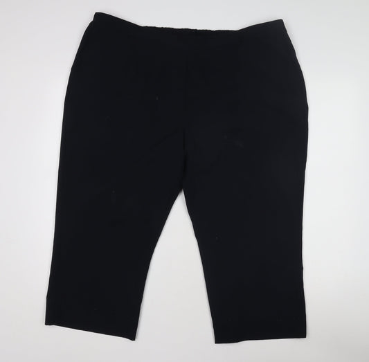 Womens UK Size 22 Bonmarche Regular Fit Black Trousers