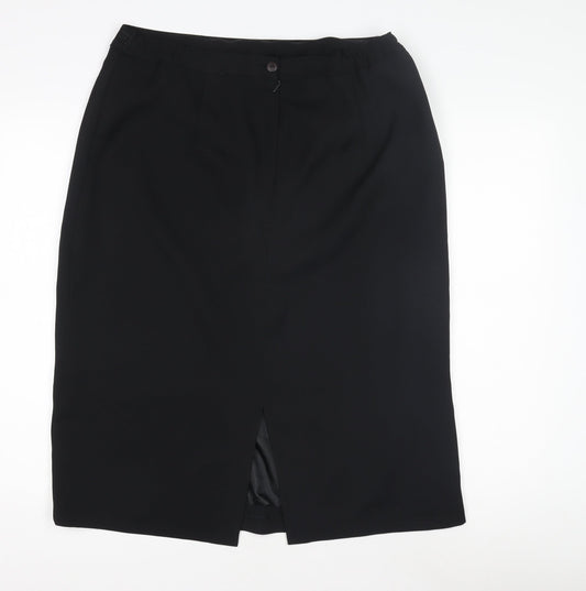 Bonmarché Women's Black Midi Pencil Skirt Size 20