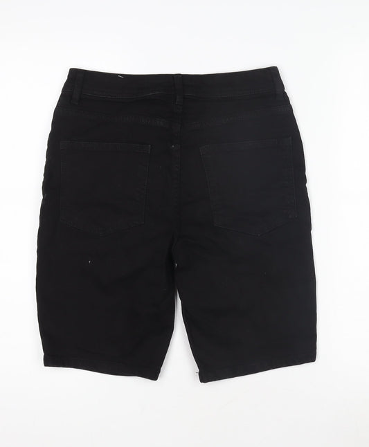 Denim & Co. Women’s Black Slim Fit Denim Shorts