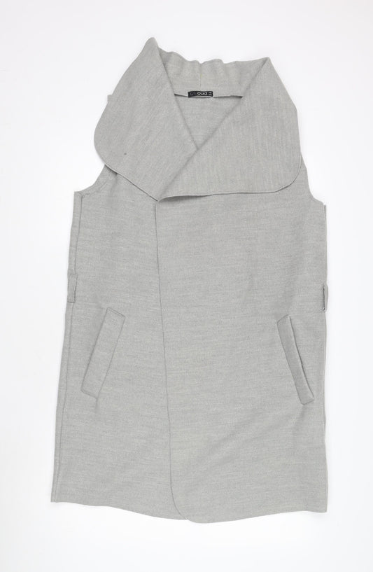 Zino Women's Grey Long Waistcoat, One Size