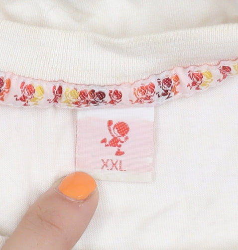 Sport Relief Men's XXL White Graphic Print Cotton T-Shirt