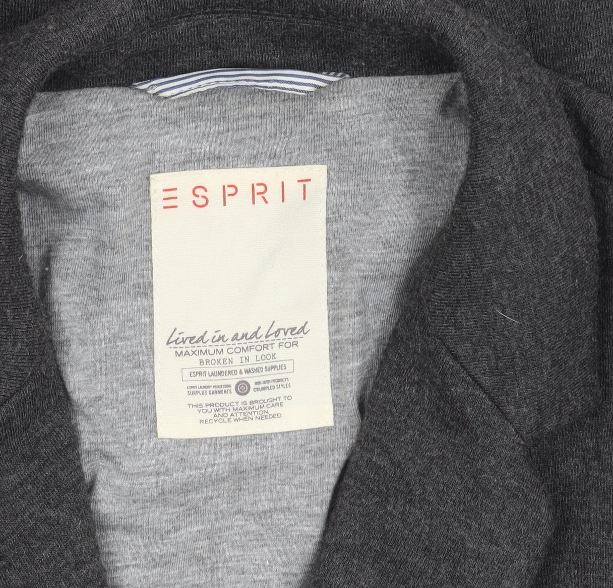 Esprit Women's Grey Blazer Size 14 Two-Button
