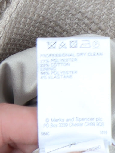 Womens UK Size 18 Marks and Spencer Beige Overcoat
