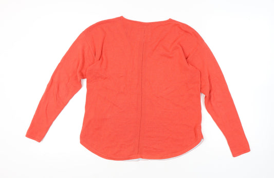 Womens UK Size 10 Mantaray Red Pullover Jumper