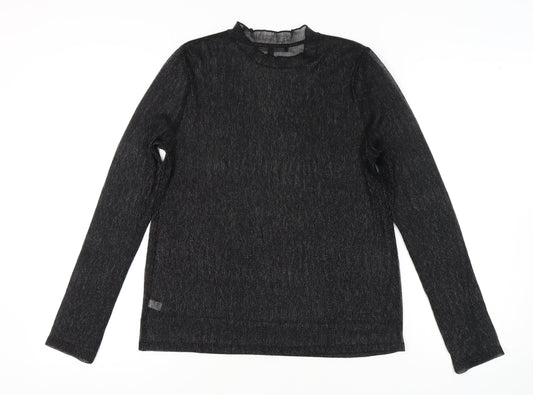 Womens UK Size 12 NEXT Black Basic Blouse