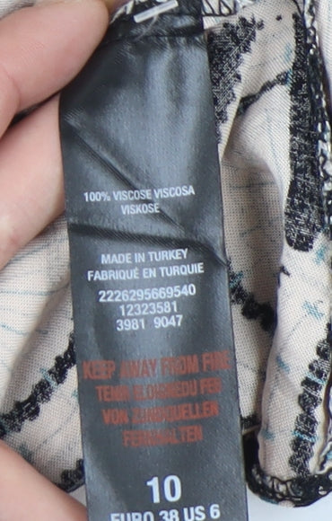 Womens UK Size 10 Billie & Blossom Black Basic Blouse
