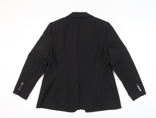 Marks and Spencer Women's Black Blazer - Size 18
