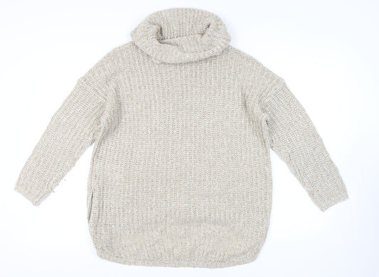 Womens UK Size M Only Beige Pullover Jumper