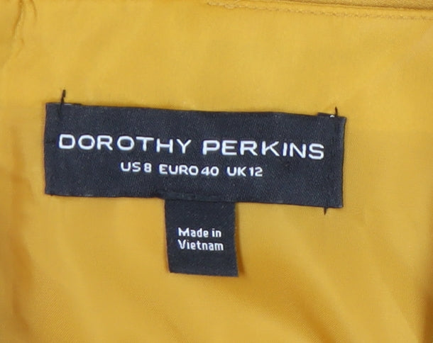 Dorothy Perkins Women's Yellow Pencil Dress, Size 12