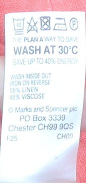 Marks and Spencer Pink Embroidered Midi Skirt Size 16