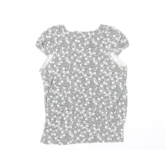 Dorothy Perkins Women Black Floral Blouse Size 16