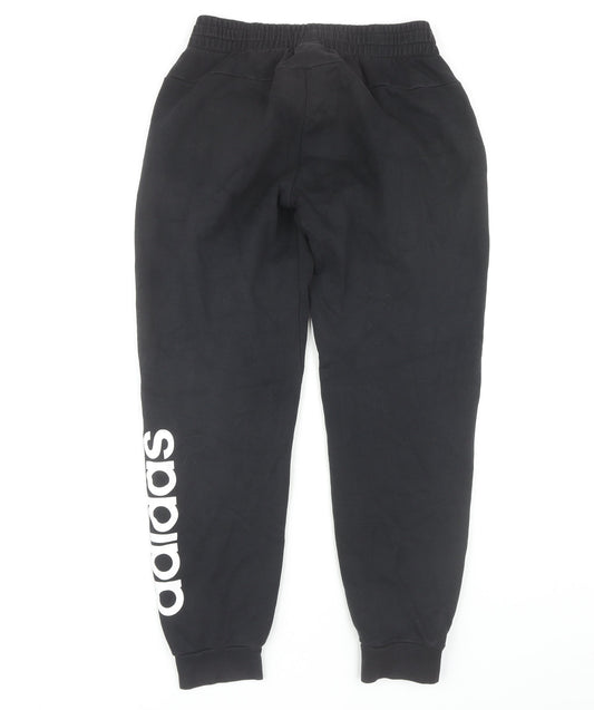 Womens UK Size S adidas Regular Fit Jogger Black Trousers