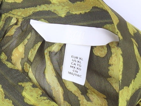 Womens UK Size 16 H&M Multicoloured Kimono Blouse