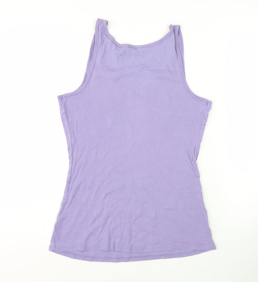 Womens UK Size 12 Dorothy Perkins Purple Basic Tank