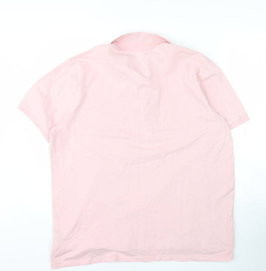 GAP Men's Pink XL Polo Shirt, Casual Short Sleeve