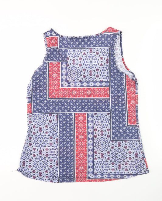Womens UK Size 12 Dorothy Perkins Multicoloured Basic Tank