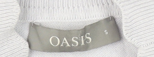 Womens UK Size S Oasis White Pullover Jumper