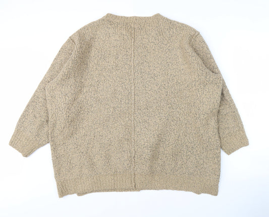 Womens UK Size L New Look Beige Pullover Jumper