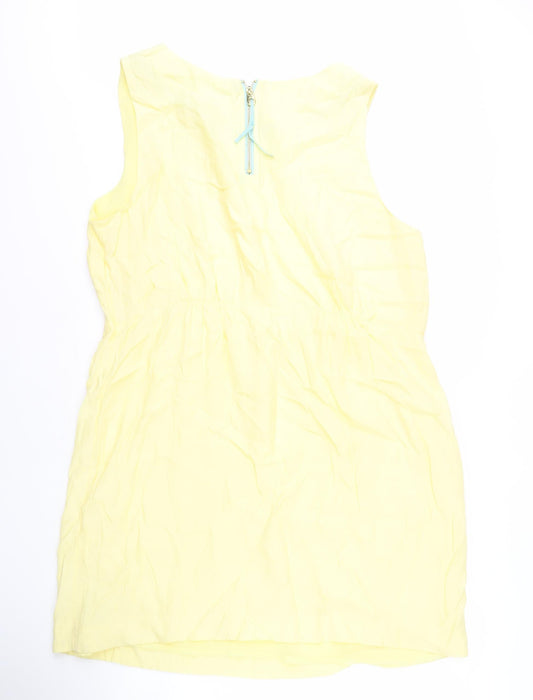Joules Women's Yellow Dress, Size 16, Sleeveless, Excellent