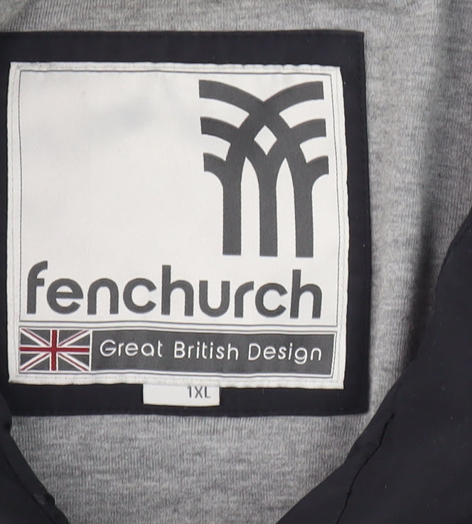 Mens UK Size XL Fenchurch Black Basic Jacket
