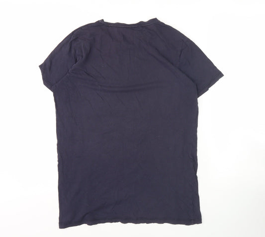 Napapijri Men's Blue Graphic Print T-Shirt, Size M