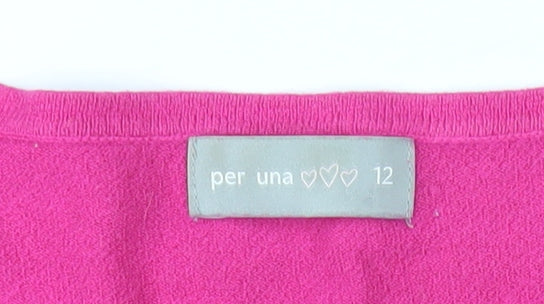 Womens UK Size 12 Per Una Pink Pullover Jumper