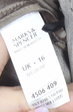 Womens UK Size 16 Marks and Spencer Beige Trousers