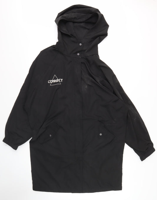 H:CONNECT Women's Black XS Rain Coat Jacket