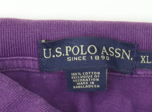 U.S. Polo Assn. Men's Purple XL Polo Shirt