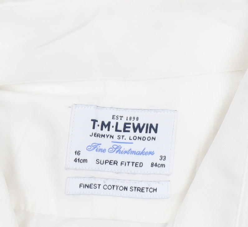T.M.Lewin Men's White Extra-Slim Shirt