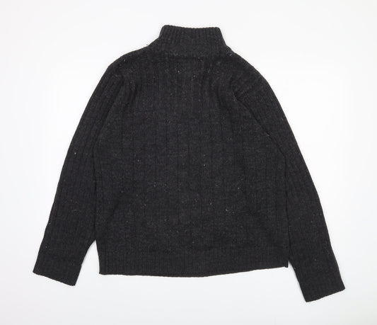 Kensington Dockside Men's Black XL Henley Jumper