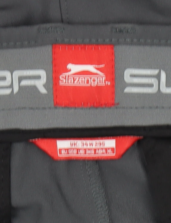 Slazenger Men's Black XL Straight Trousers