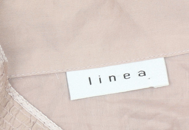 Womens UK Size 12 Linea Beige Blouse