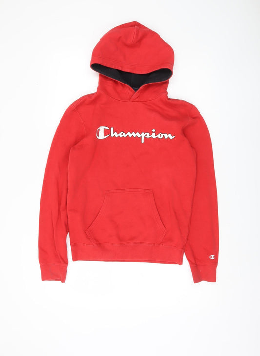 Womens UK Size XS Champion Red Pullover Hoodie