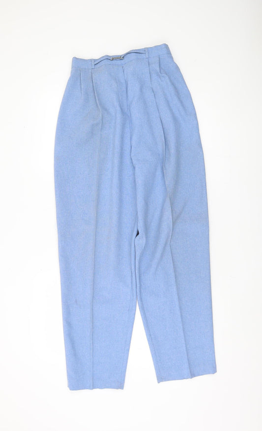 Bonmarché Women's Blue Pleated Trousers - Size 16