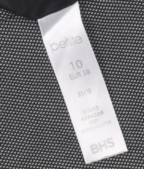BHS Women’s Grey Knee Length Pencil Skirt Size 10