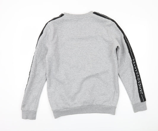 Mens UK Size S Jameson Carter Grey Pullover Sweatshirt