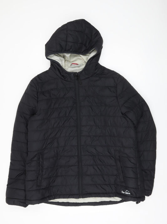 Womens UK Size S Peter Storm Black Puffer Jacket