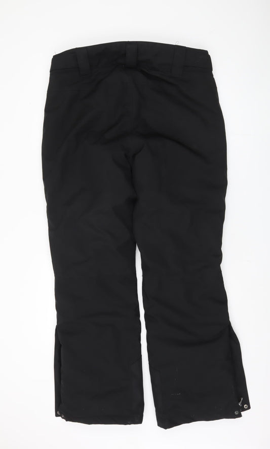 Crane Men's Black Snow Pants L - Waterproof, Lined