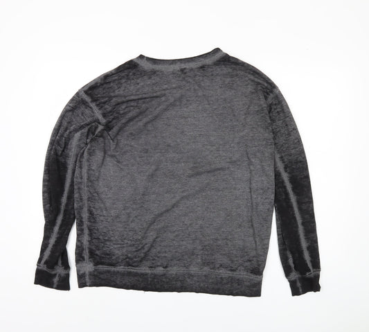 Hollister Women's Grey Pullover Sweatshirt, Size S