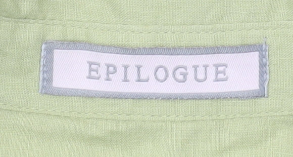 Epilogue Women's Green Short Sleeve Blouse Size 18