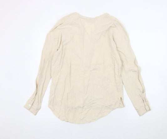 Womens UK Size 8 Jigsaw Beige Blouse