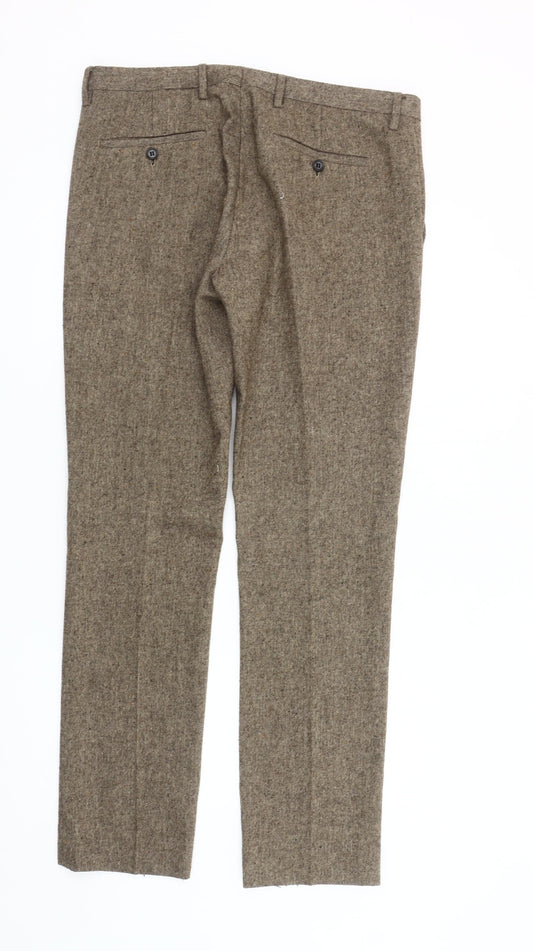 Topman Men's Brown Dress Pants 34R