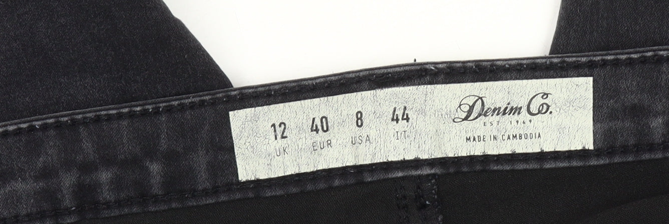 Denim Co. Women's Black Skinny Jeans Size 12