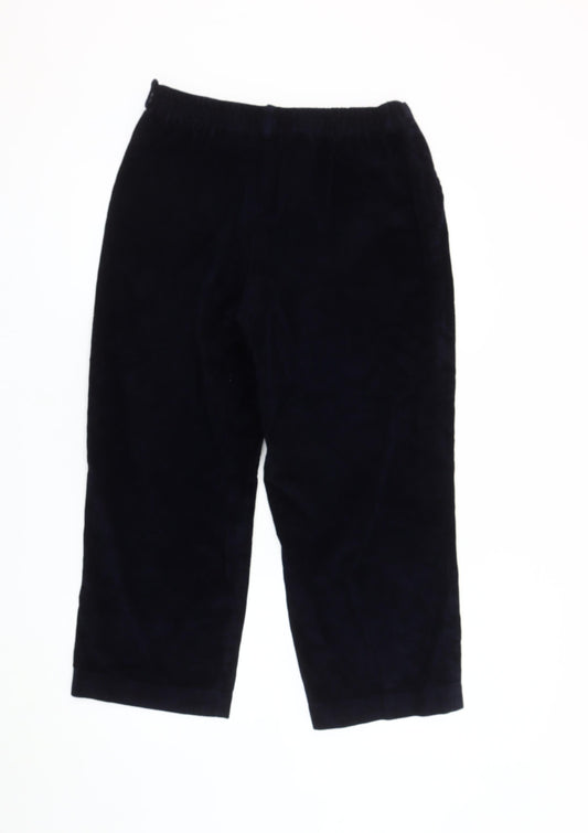 David Luke Men's Black Corduroy Trousers, Size 34R