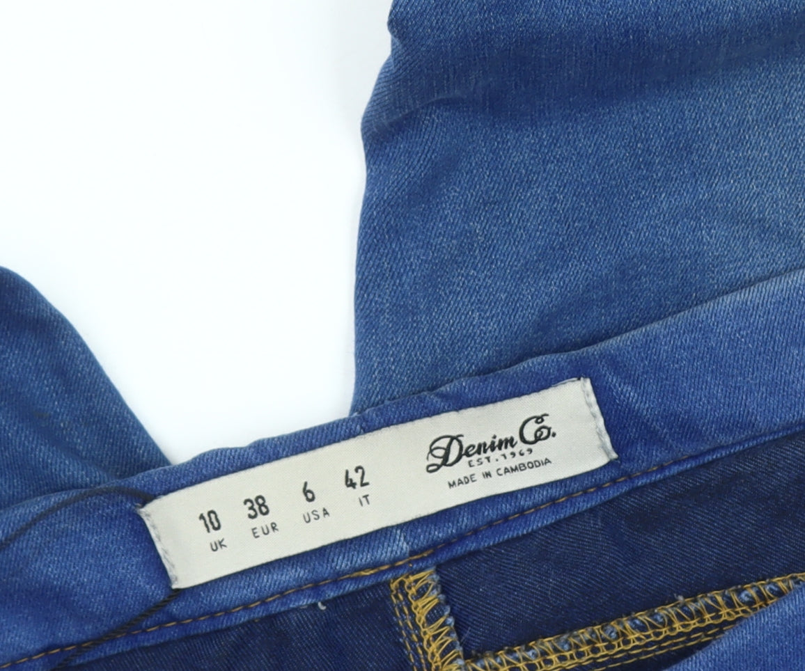 Denim Co Women's Blue Skinny Jeans Size 10