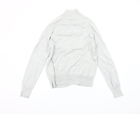 Topman Men's Grey Cotton Cardigan Size S